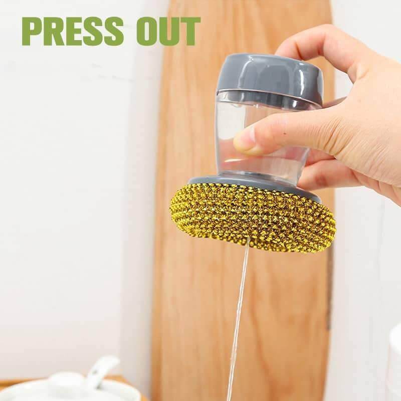 Palm Brush Kitchen Soap Washing Dispenser - Image 7