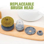 Palm Brush Kitchen Soap Washing Dispenser