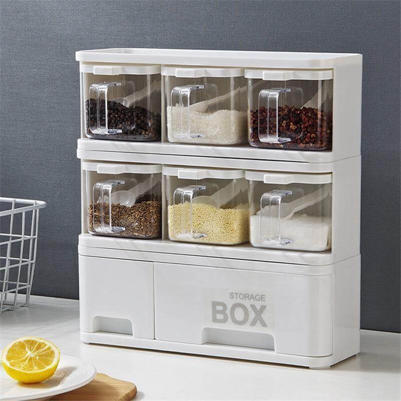 Multiple Boxes Seasoning Herb Kitchen Organizer - Image 0