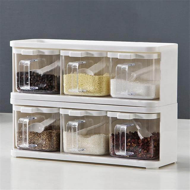 Multiple Boxes Seasoning Herb Kitchen Organizer