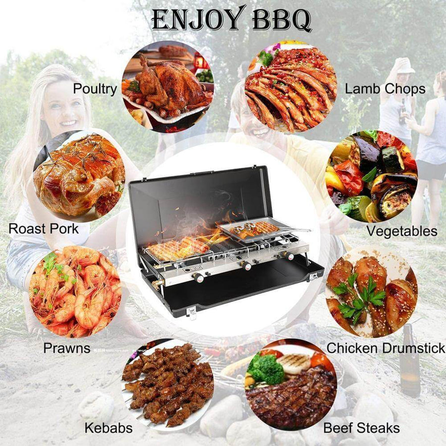 Portable 2 Burner Stove Grill - Image 5