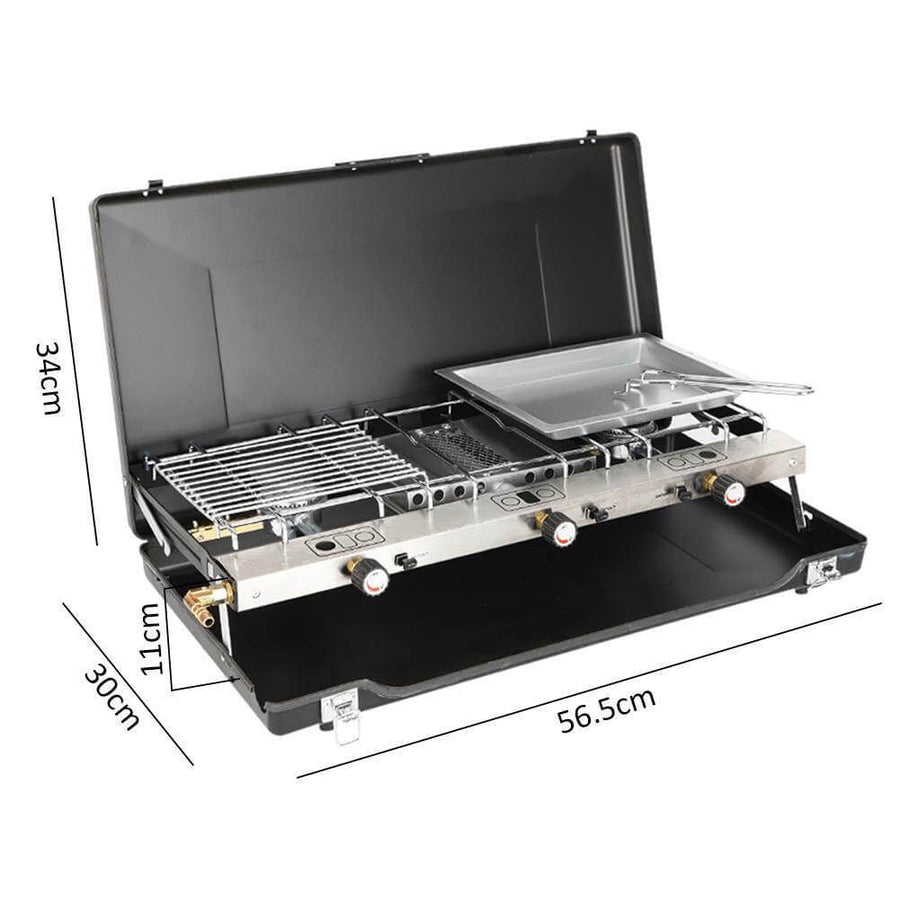 Portable 2 Burner Stove Grill - Image 10