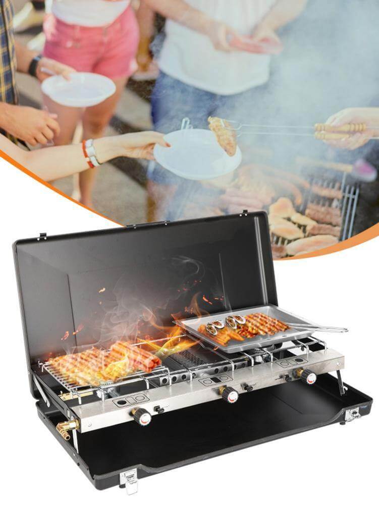 Portable 2 Burner Stove Grill - Image 4