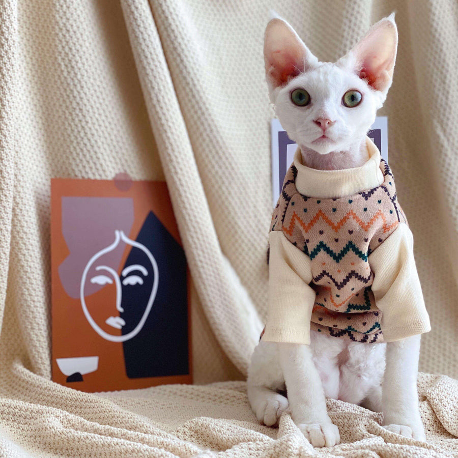 Ethnic Hairless Cat Sweater - Image 0