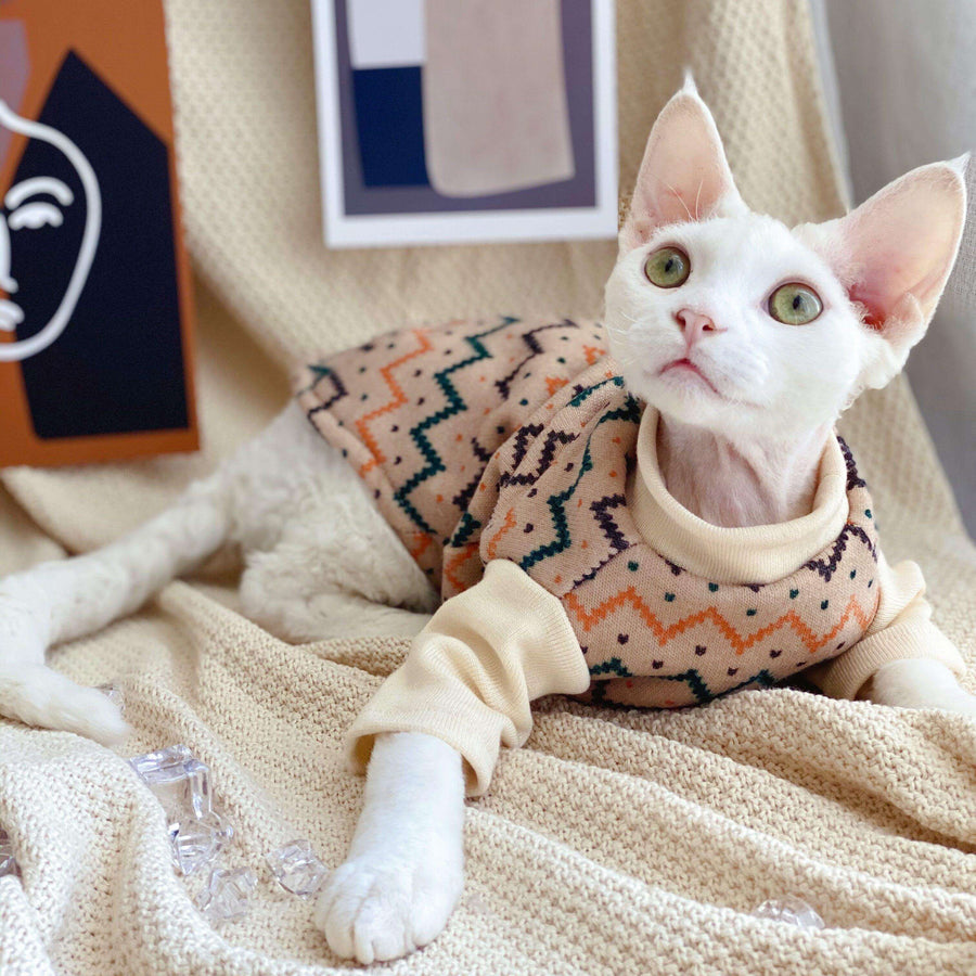 Ethnic Hairless Cat Sweater - Image 4