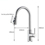 Smart Assistive Touch Control Kitchen Faucet