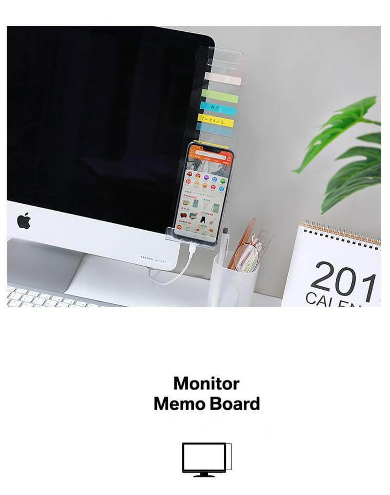 Sticky Note Monitor Side Planner