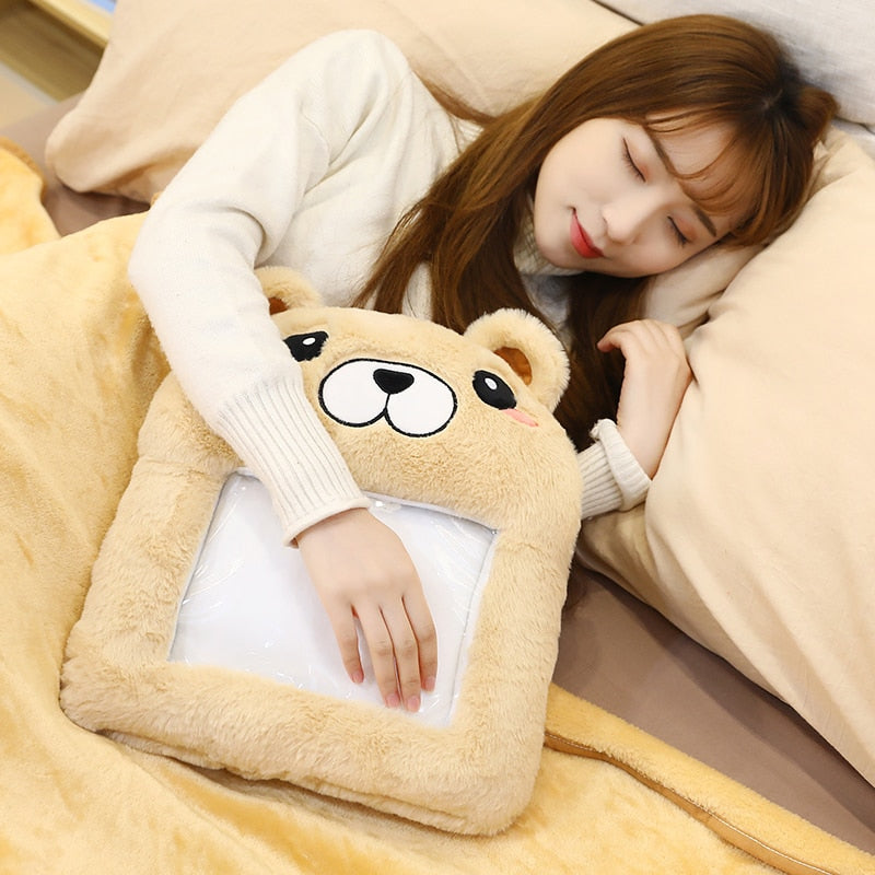 Creative Gaming Cute Hand Warmer Transparent Pillow - Image 1