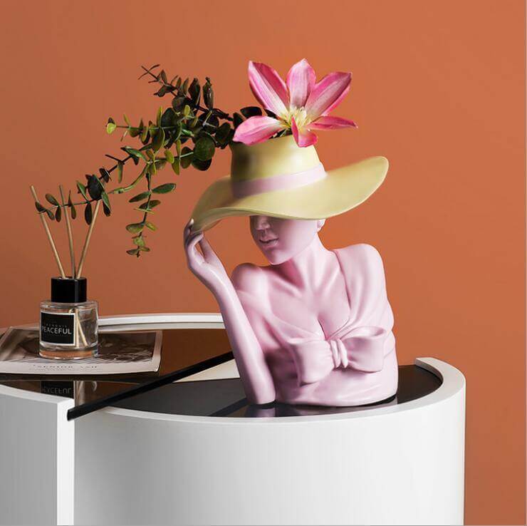 Pretty Woman Figure Flower Pot - Image 0