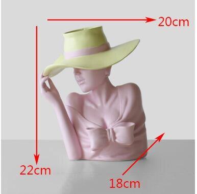 Pretty Woman Figure Flower Pot