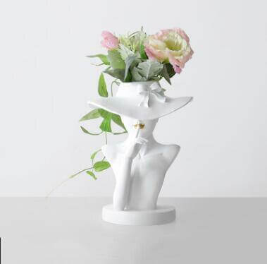 Pretty Woman Figure Flower Pot