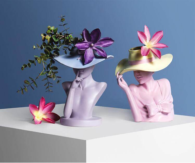 Pretty Woman Figure Flower Pot - Image 2