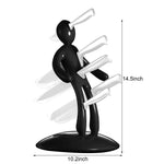 Man Kitchen Cutlery Knife Block Holder - MaviGadget