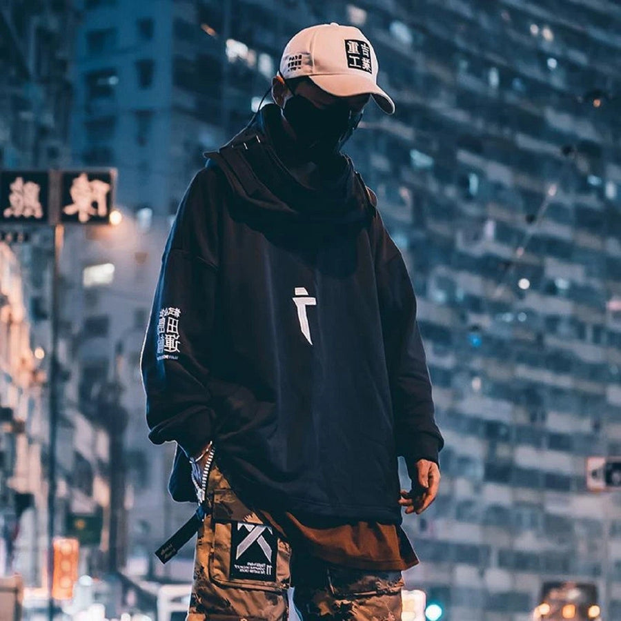 Japanese Style Oversize Hip Hop Hoodie - Image 4