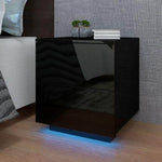 Modern Luxury LED Light Nightstand with Drawers - MaviGadget