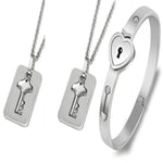 Couple Love Heart Lock Bracelet