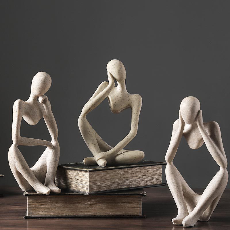 Nordic Abstract Unique Thinker Figurine Home Decor - Image 2