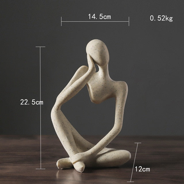 Nordic Abstract Unique Thinker Figurine Home Decor - Image 9