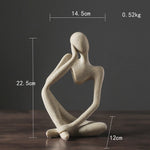 Nordic Abstract Unique Thinker Figurine Home Decor