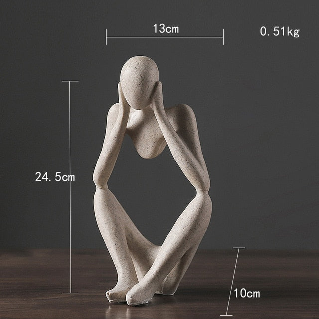 Nordic Abstract Unique Thinker Figurine Home Decor - Image 6