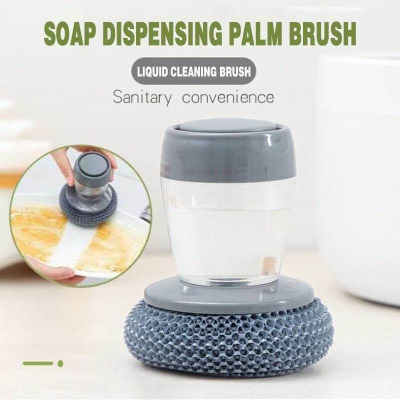 Palm Brush Kitchen Soap Washing Dispenser - Image 0