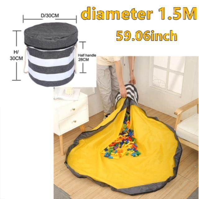 Portable Toy Easy Clean-up Storage Organizer Bag - Image 14