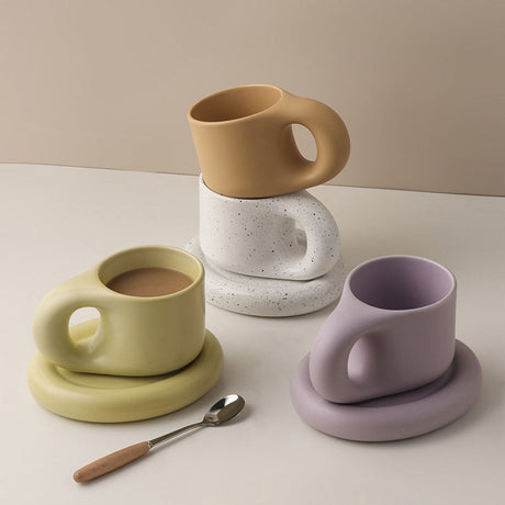 Nordic Ceramic Handle Handmade Mug - Image 0