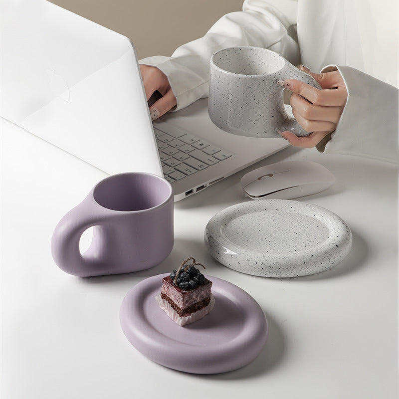 Nordic Ceramic Handle Handmade Mug - Image 5