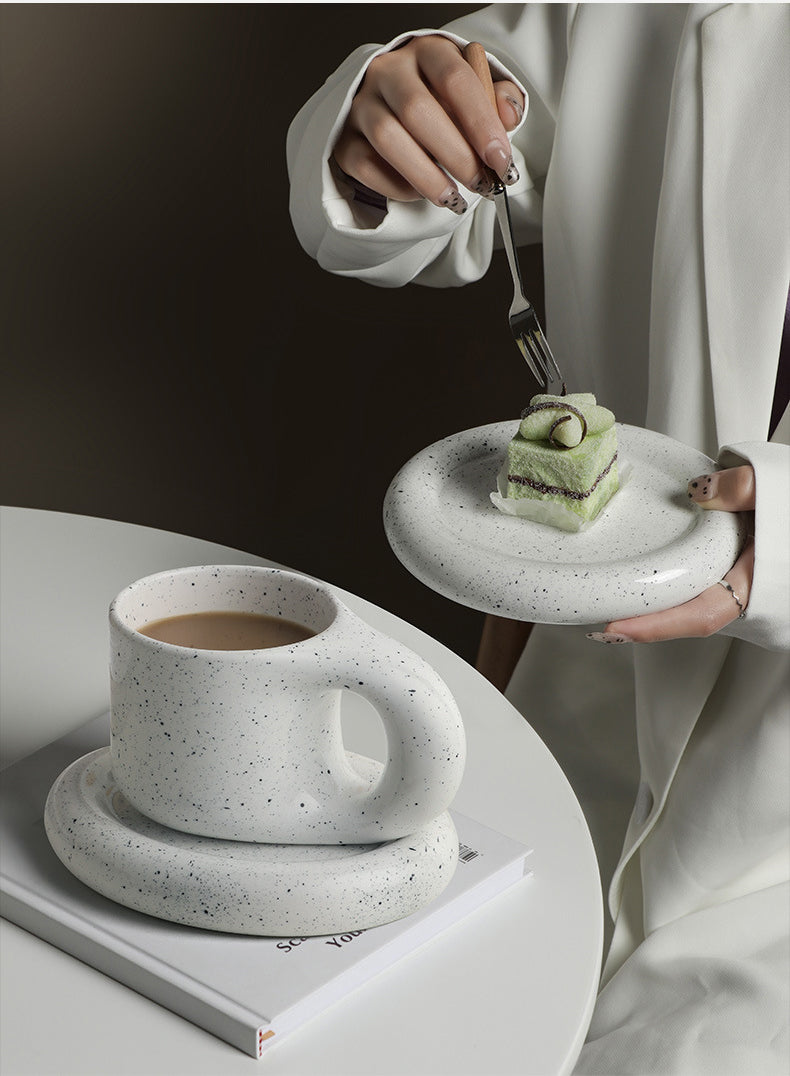Nordic Ceramic Handle Handmade Mug - Image 2
