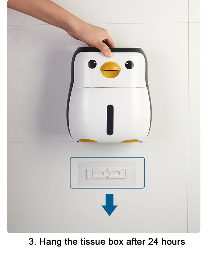 Penguin Bathroom Storage Box Toilet Paper Holder - Image 8