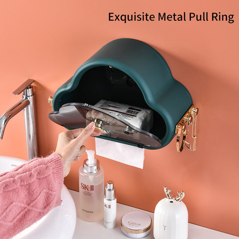 Punch-Free Wall Mounted Waterproof Toilet Paper Holder - Image 1