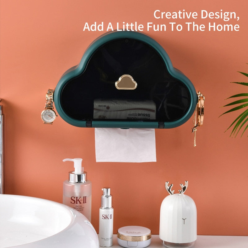 Punch-Free Wall Mounted Waterproof Toilet Paper Holder - Image 4