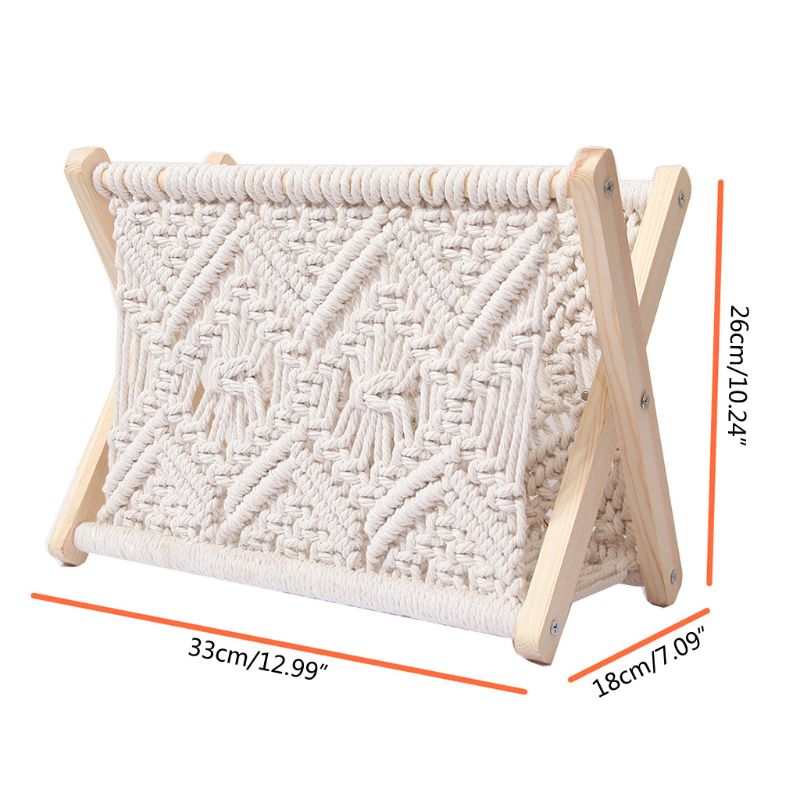 Nordic Cotton Foldable Magazine Holder - Image 7