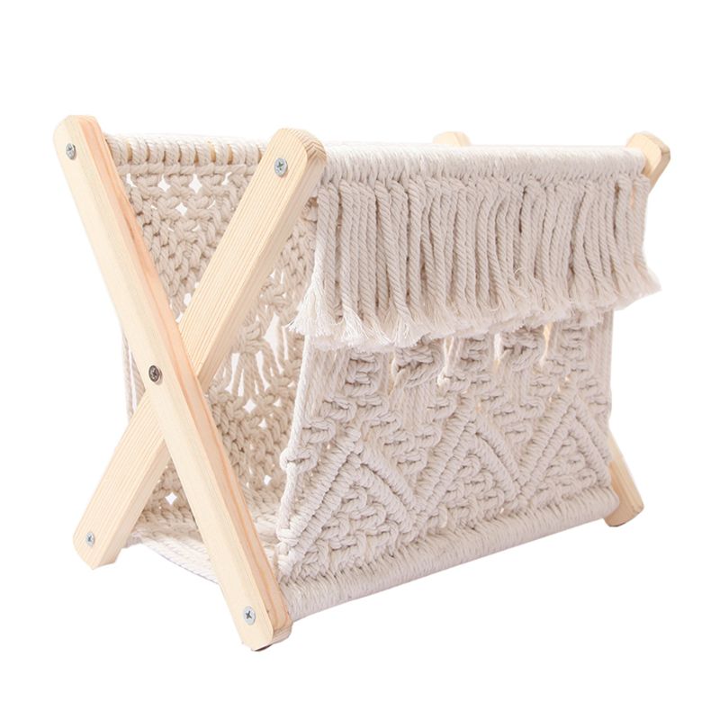 Nordic Cotton Foldable Magazine Holder - Image 5
