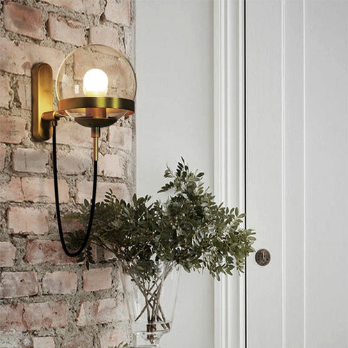 Elegant Retro Wall Glass Ball Lamp - Image 0