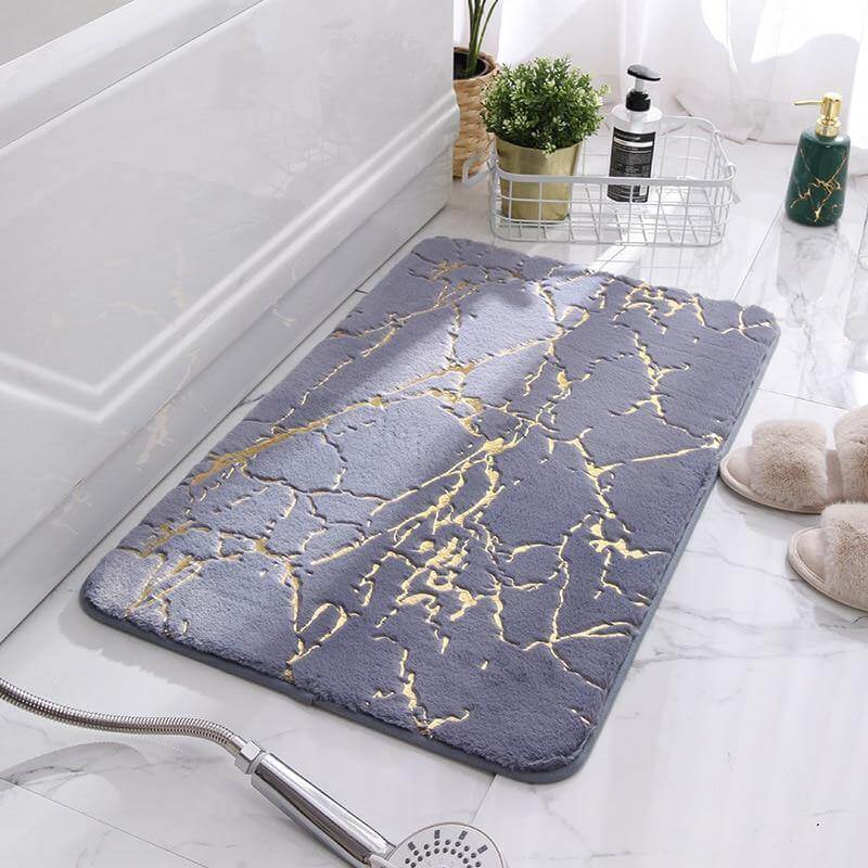 Soft Modern Non-Slip Soft Absorbent Bathroom Fluffy Mat - Image 0