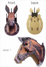 3D Wooden Craft Horse Hanging Wall Decor