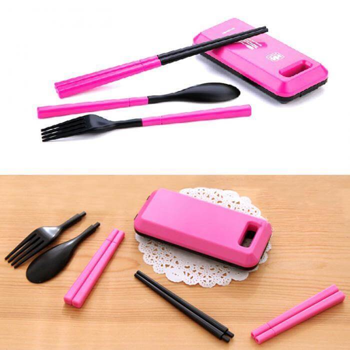 Portable Folding Travel Dinnerware Set - Image 6