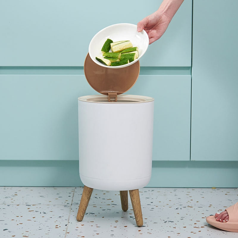 Nordic Style Elegant One Touch Trash Can