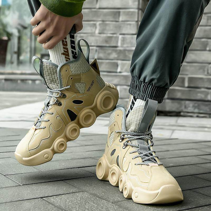 Roller Skate Shape Comfy Men Running Shoes - Image 6