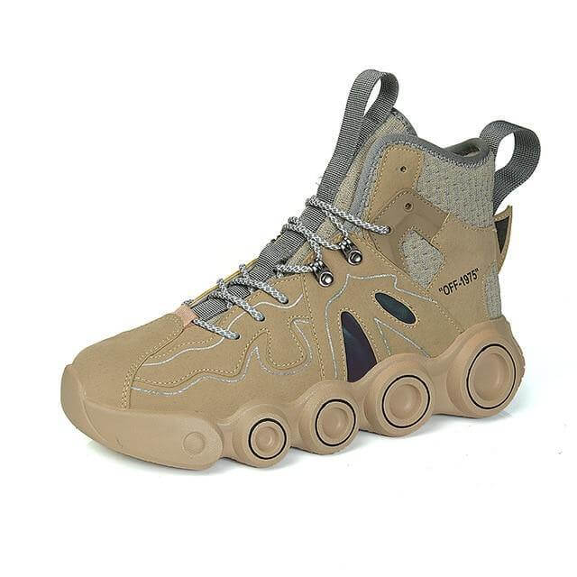 Roller Skate Shape Comfy Men Running Shoes - Image 5