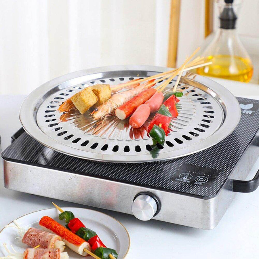 Korean Portable Non-stick BBQ Grill Pan - Image 4