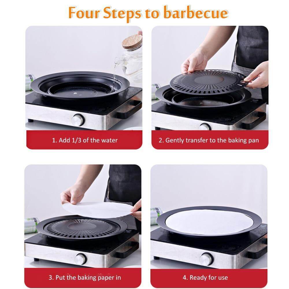 Korean Portable Non-stick BBQ Grill Pan