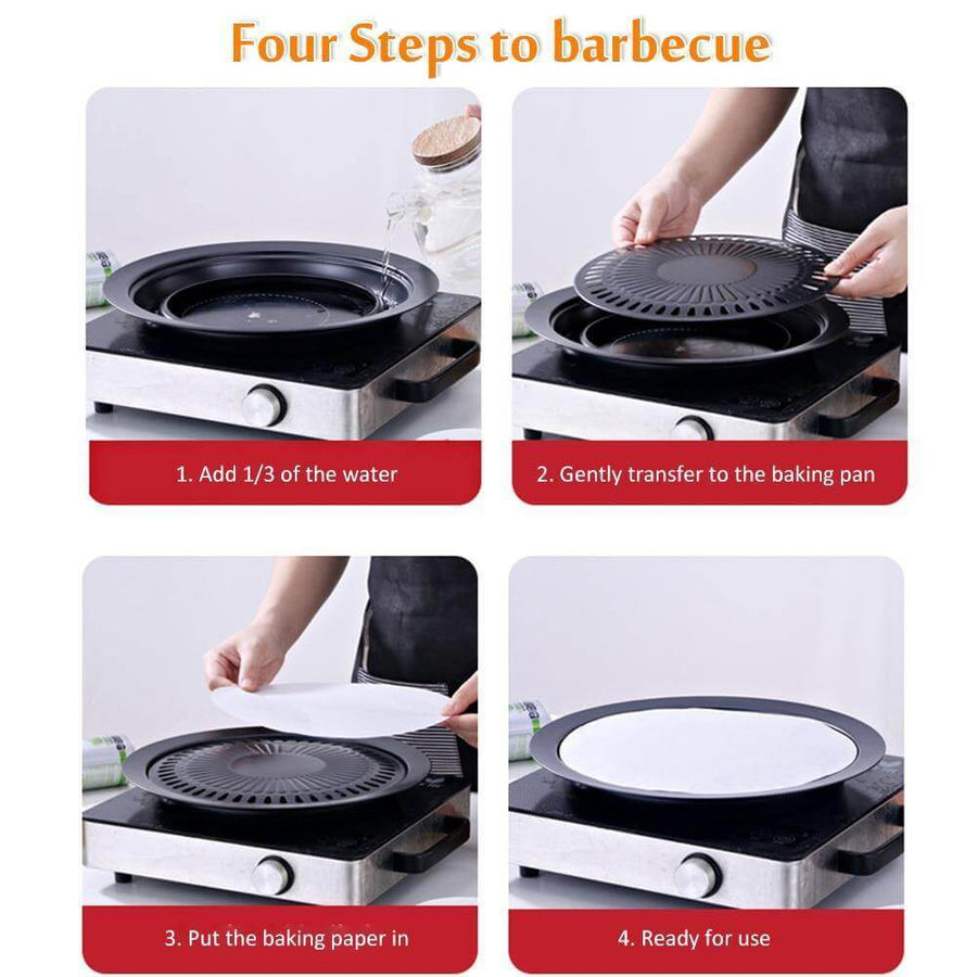 Korean Portable Non-stick BBQ Grill Pan - Image 1