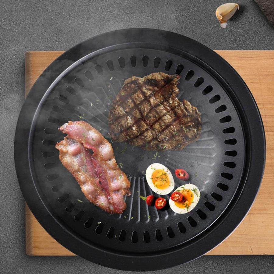 Korean Portable Non-stick BBQ Grill Pan - Image 7
