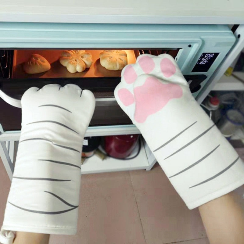 Cute Cat Paws Oven Mitts - Image 0