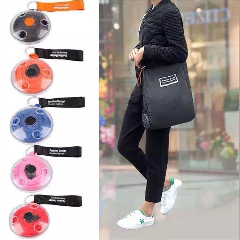 Foldable Eco-Friendly Shopping Bag Disc - Image 2