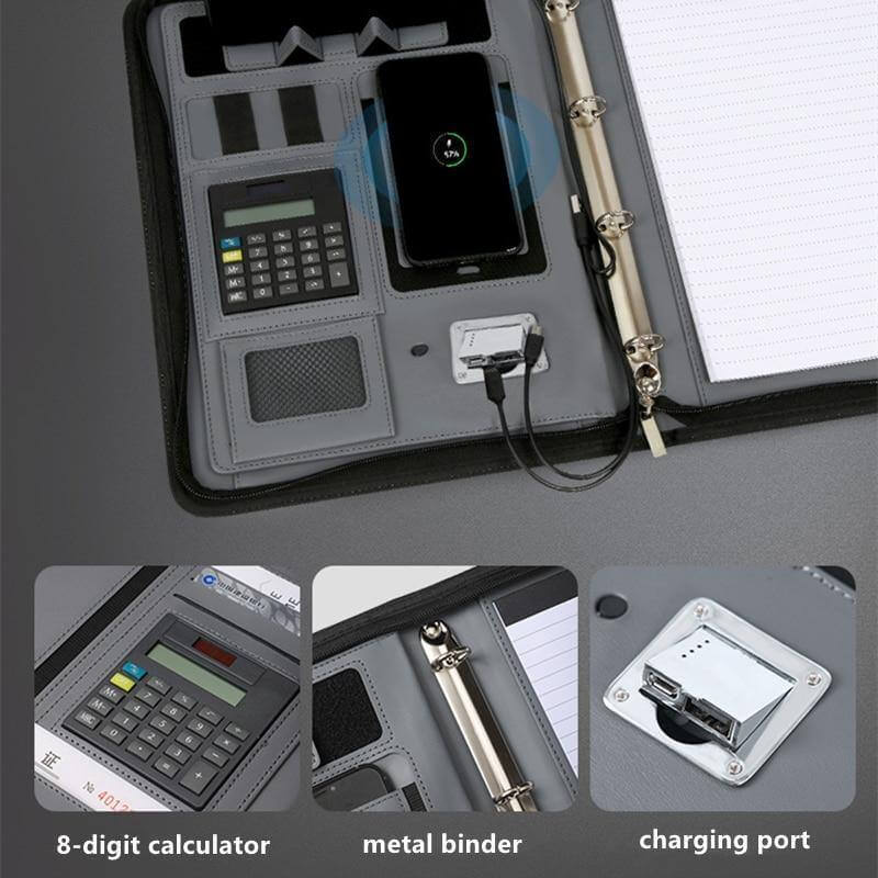 Leather Multifunctional PowerBank Notebook - Image 1