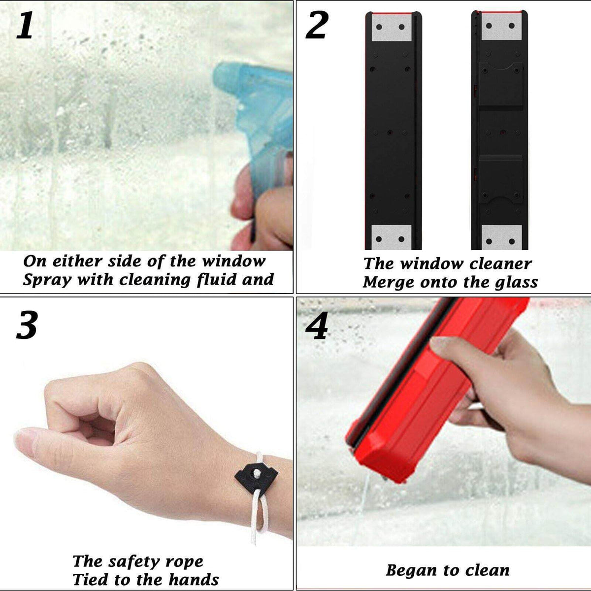 Household Double Side Magnetic Window Brush - MaviGadget