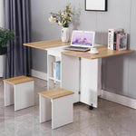 Modern Foldable Wheeled Dining Table Set - MaviGadget